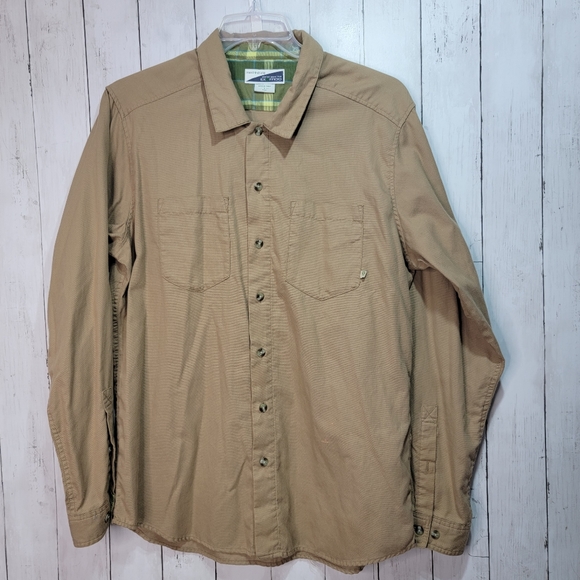 ExOfficio Button-up Shirt Mens Size Large Long Sleeve Outdoor Insect Shield. - Picture 1 of 10